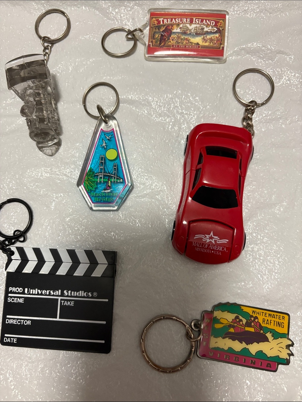 Assorted Keychain Collection - Multi-Color Keyring Set - Picture 7 of 10